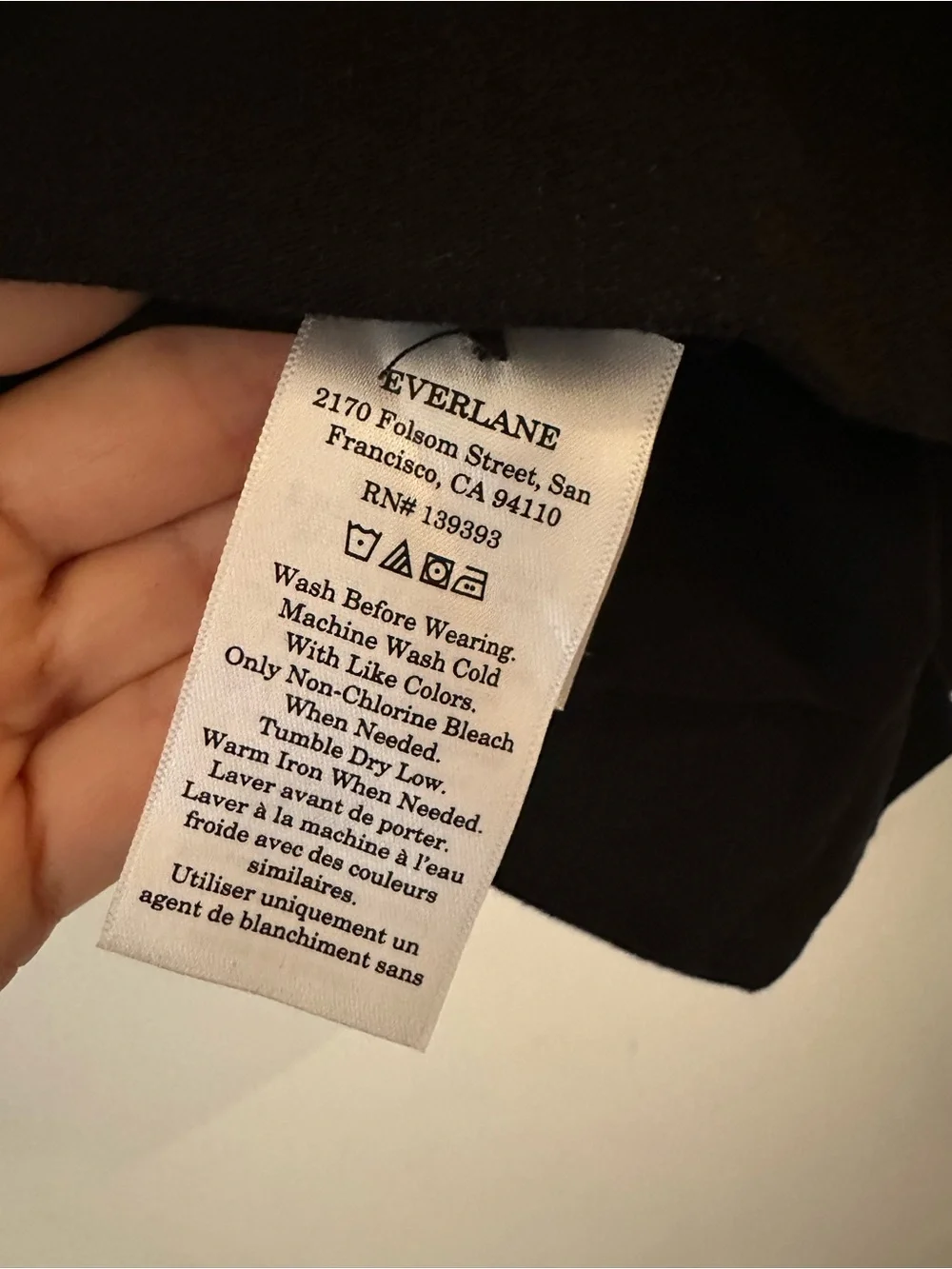 Everlane The Vest in Stretch Linen - 0 Black NWOT New